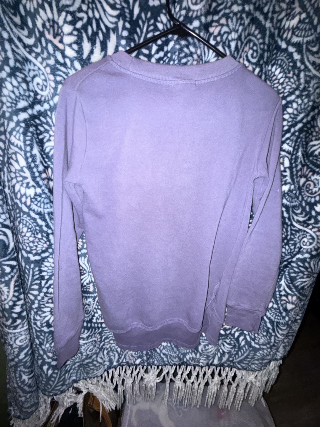 Lavender: Cotton, Relaxed Fit, Crew Neck : , 5