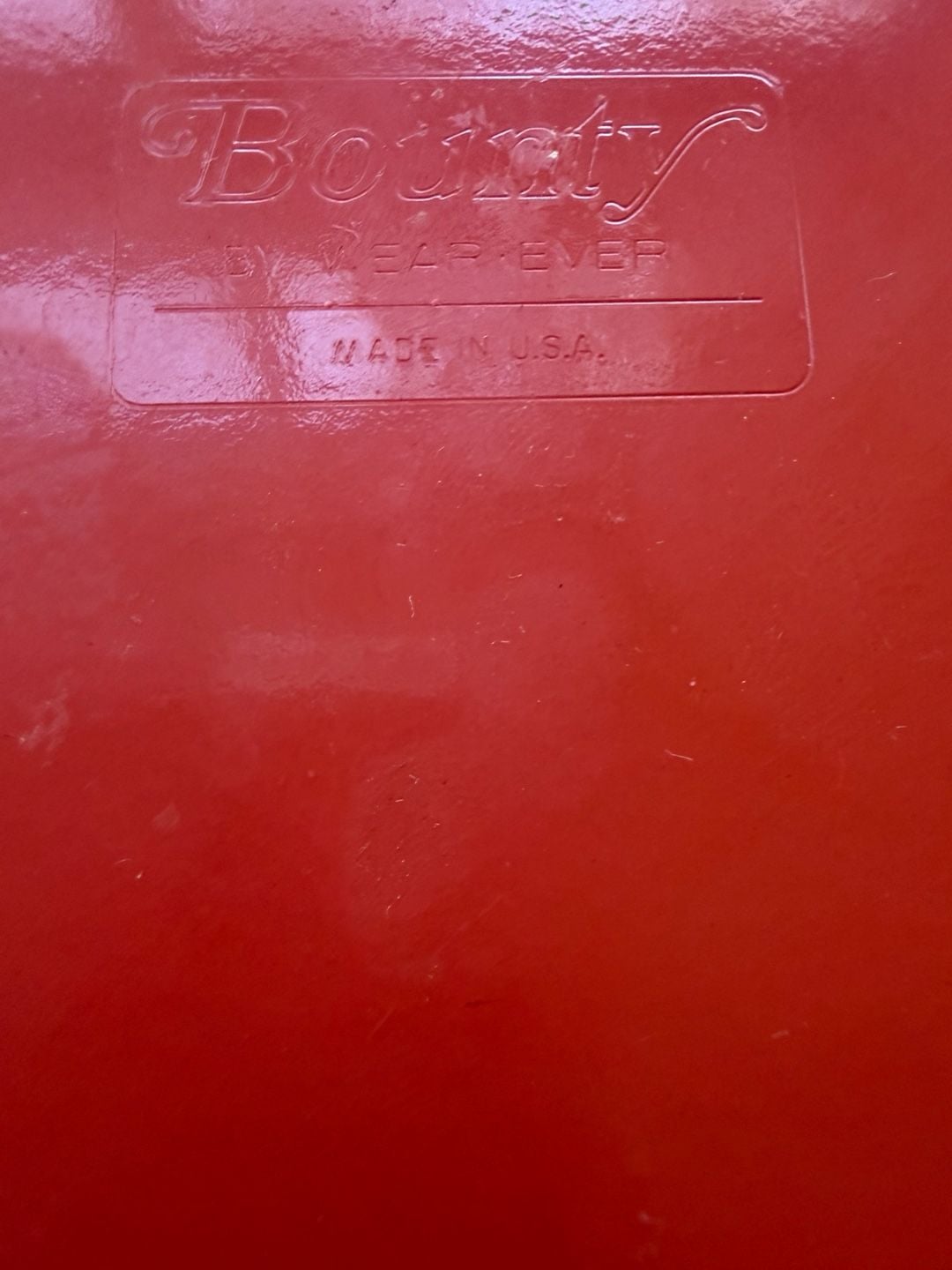 Vintage 60s Bounty By Wear Ever Dutch Oven 2 Quart Red Enamel Casserole Stand 8
