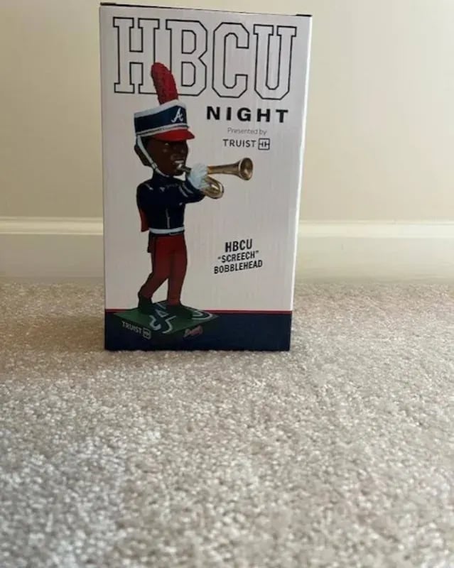 Atlanta Braves HBCU Night Screech Bobblehead 2022 4