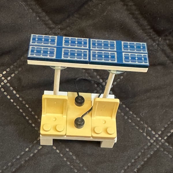 Lego City Construction Digger Set 60385 Solar Panel Park Bench Accessory