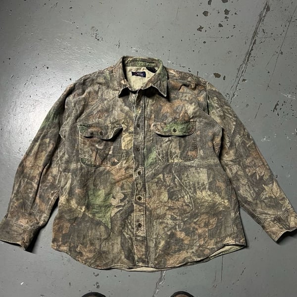 Five Brother Realtree Advantage Camo Long Sleeve Button Up Shirt XL