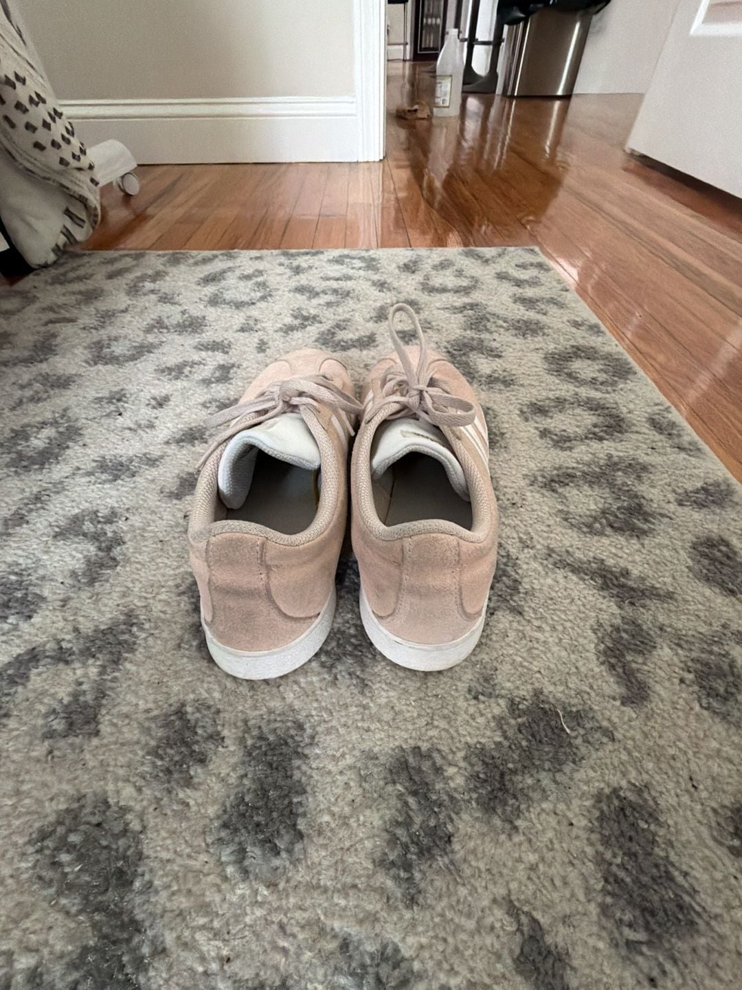 Adidas Gazelle Suede Sneakers Pink Tint Cream White 4