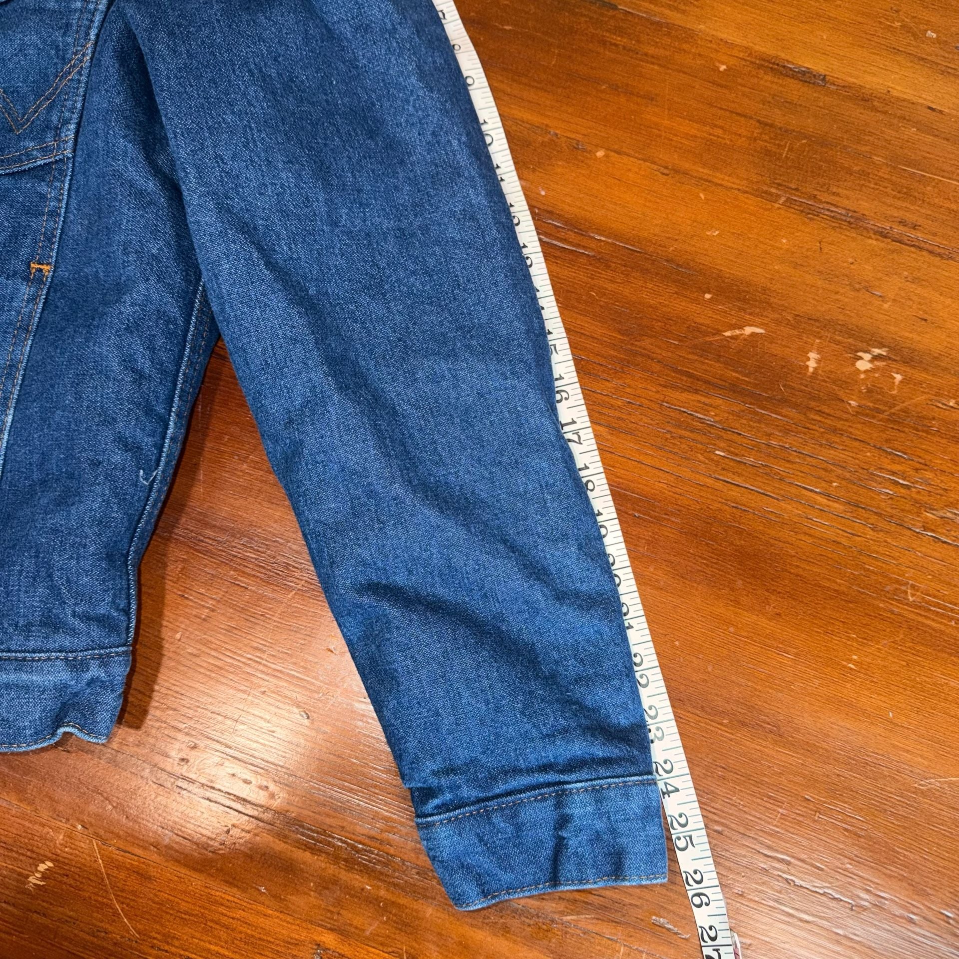 Wrangler Western Sherpa Lined Denim Jacket Size S Blue Coat 9
