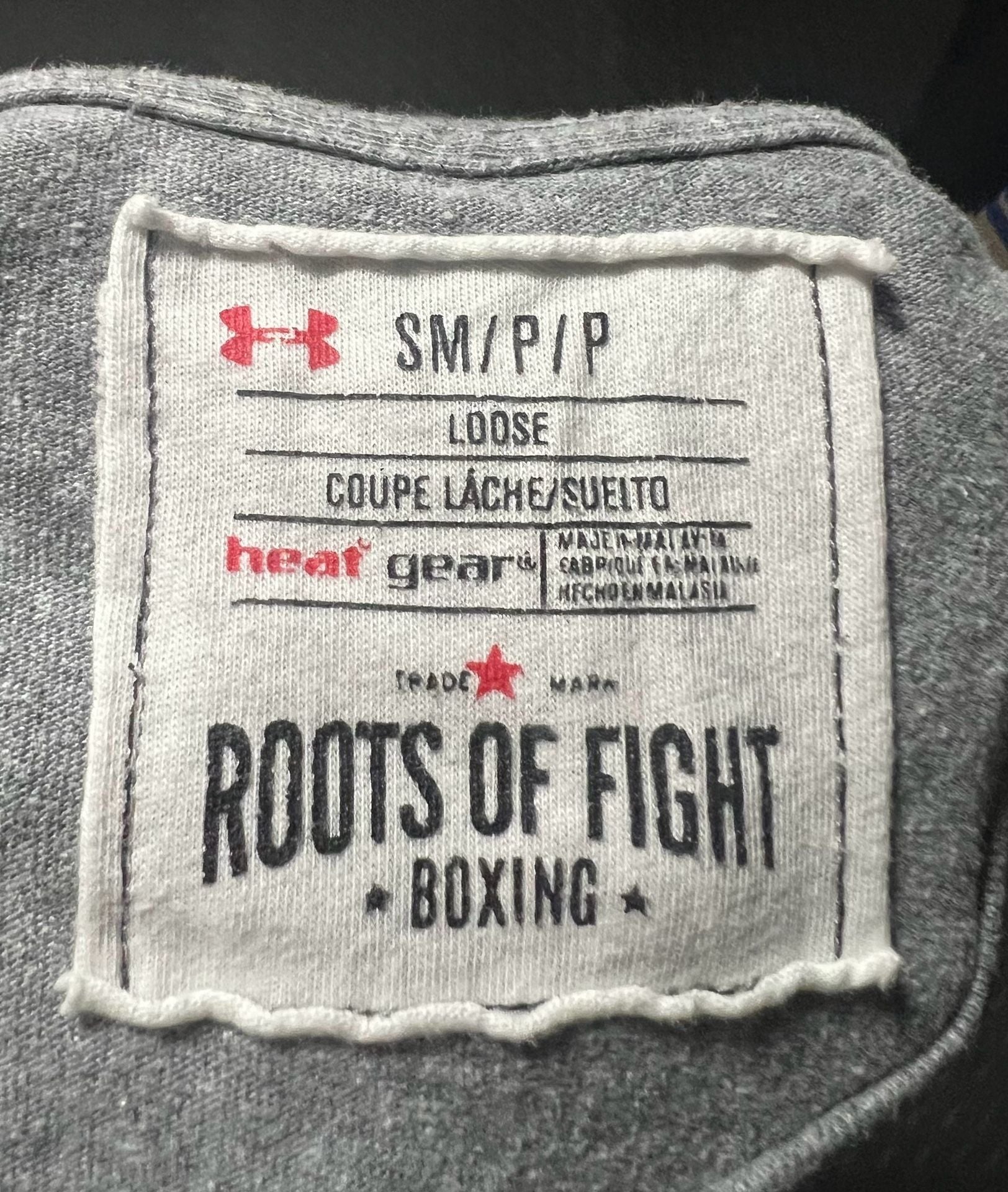 Under Armour Roots Of Fight Mike Tyson Size Small Gray T-Shirt 3