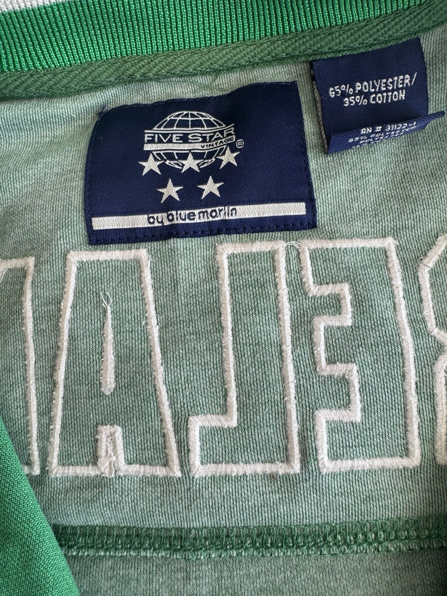 Five Star Vintage Ireland Track Jacket Green Size L 3