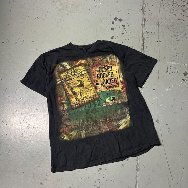 Mossy Oak Dalton County Hunting Tournament T-Shirt Black Size L