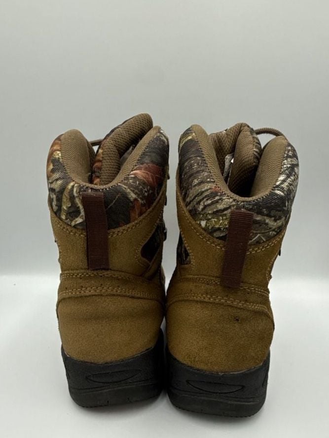 Balance Man Brown Camo Leather Upper Hiking Boots Size 7.5
#873 6
