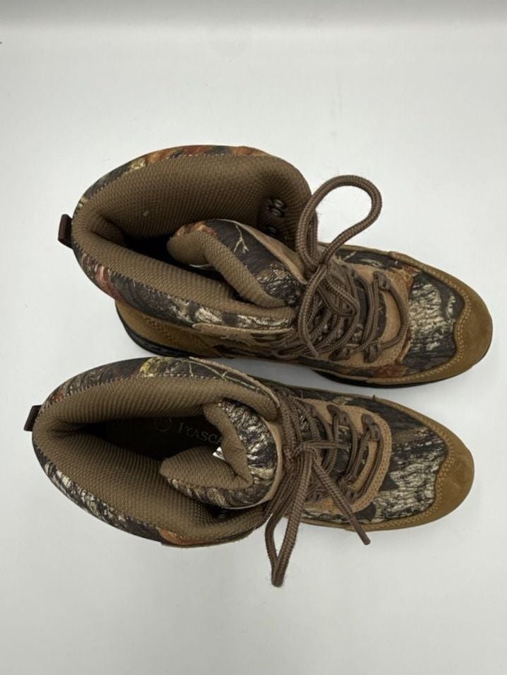 Balance Man Brown Camo Leather Upper Hiking Boots Size 7.5
#873 7