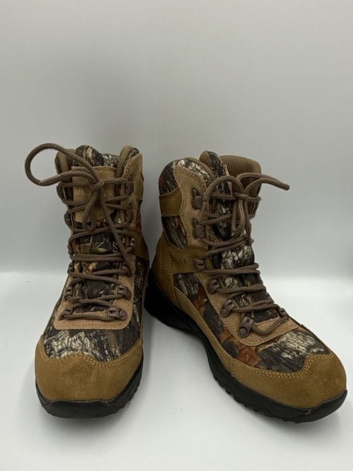 Balance Man Brown Camo Leather Upper Hiking Boots Size 7.5
#873 9