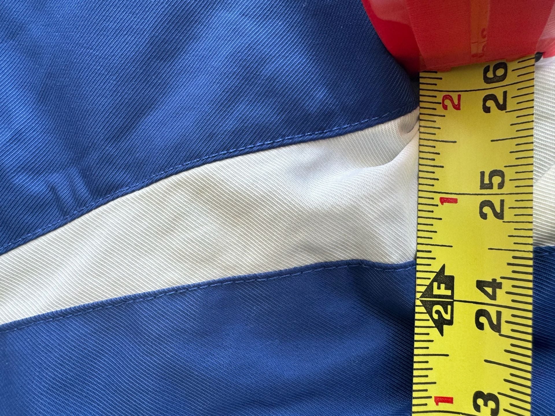 Champion Pullover Windbreaker Jacket Blue White V-Neck Medium 7