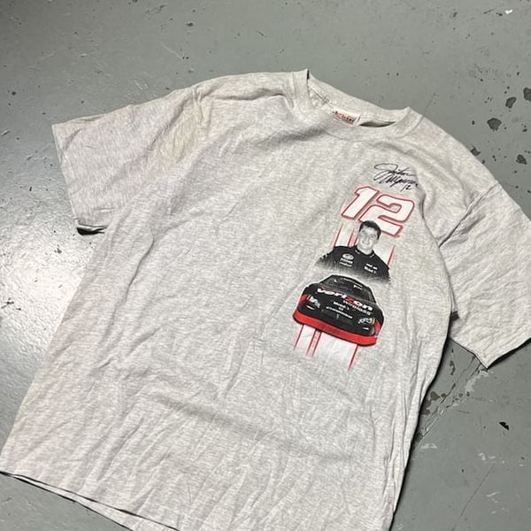 Autographed! Chase Authentic Nathan Allgaier 12 Verizon Wireless T-Shirt
