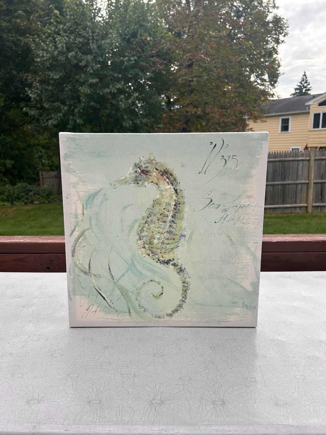 Antique Sea Horse Canvas Print 1