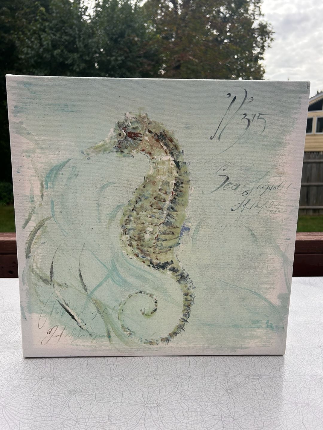 Antique Sea Horse Canvas Print 2