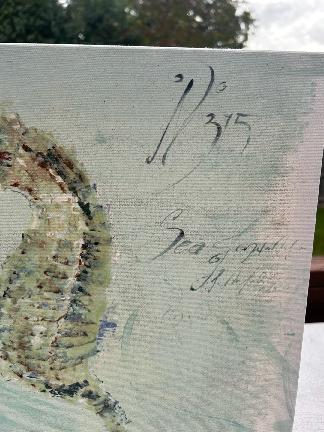 Antique Sea Horse Canvas Print 3