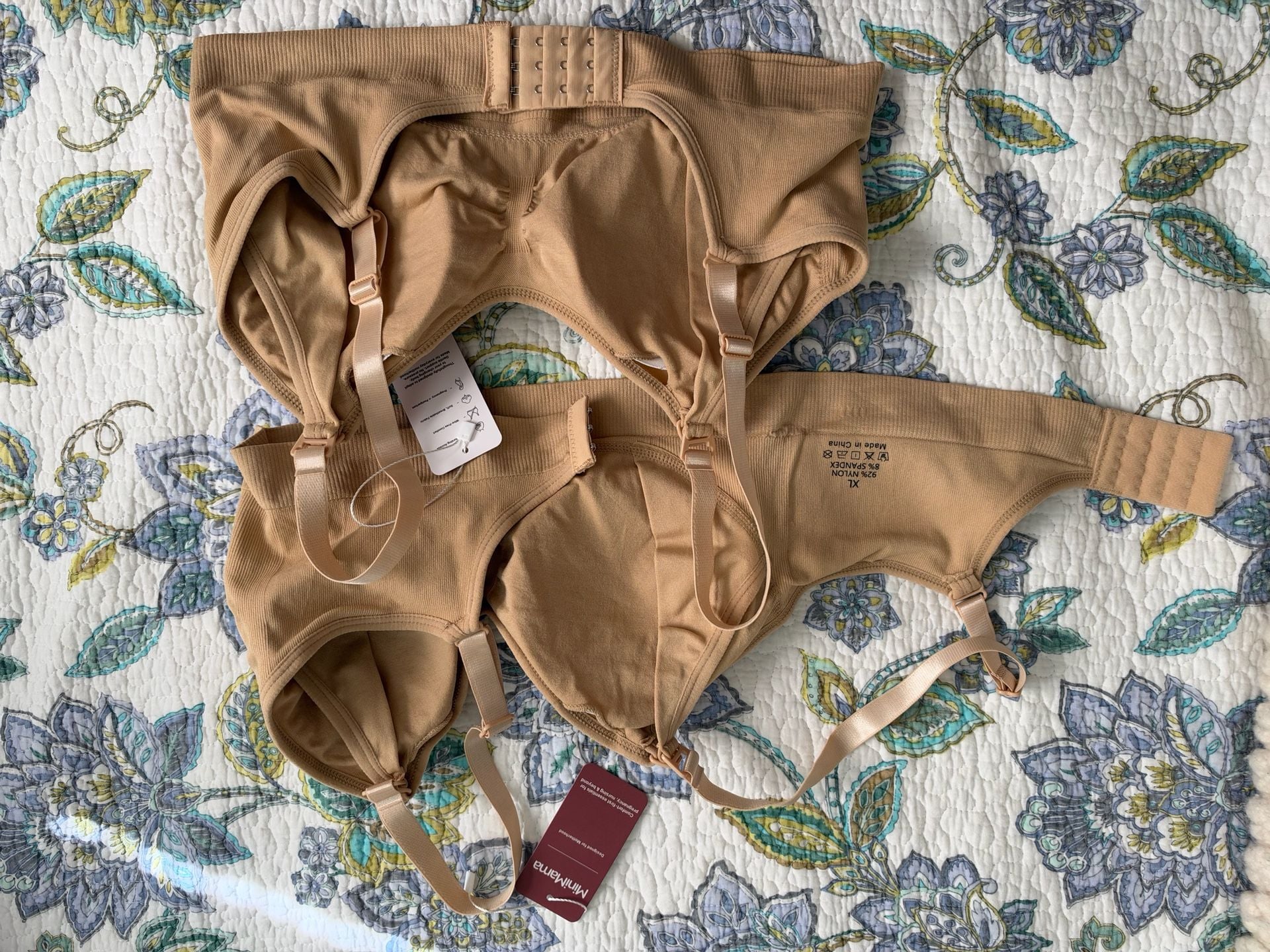 MiniMama Nursing Bra Set of 4 Beige XL 5