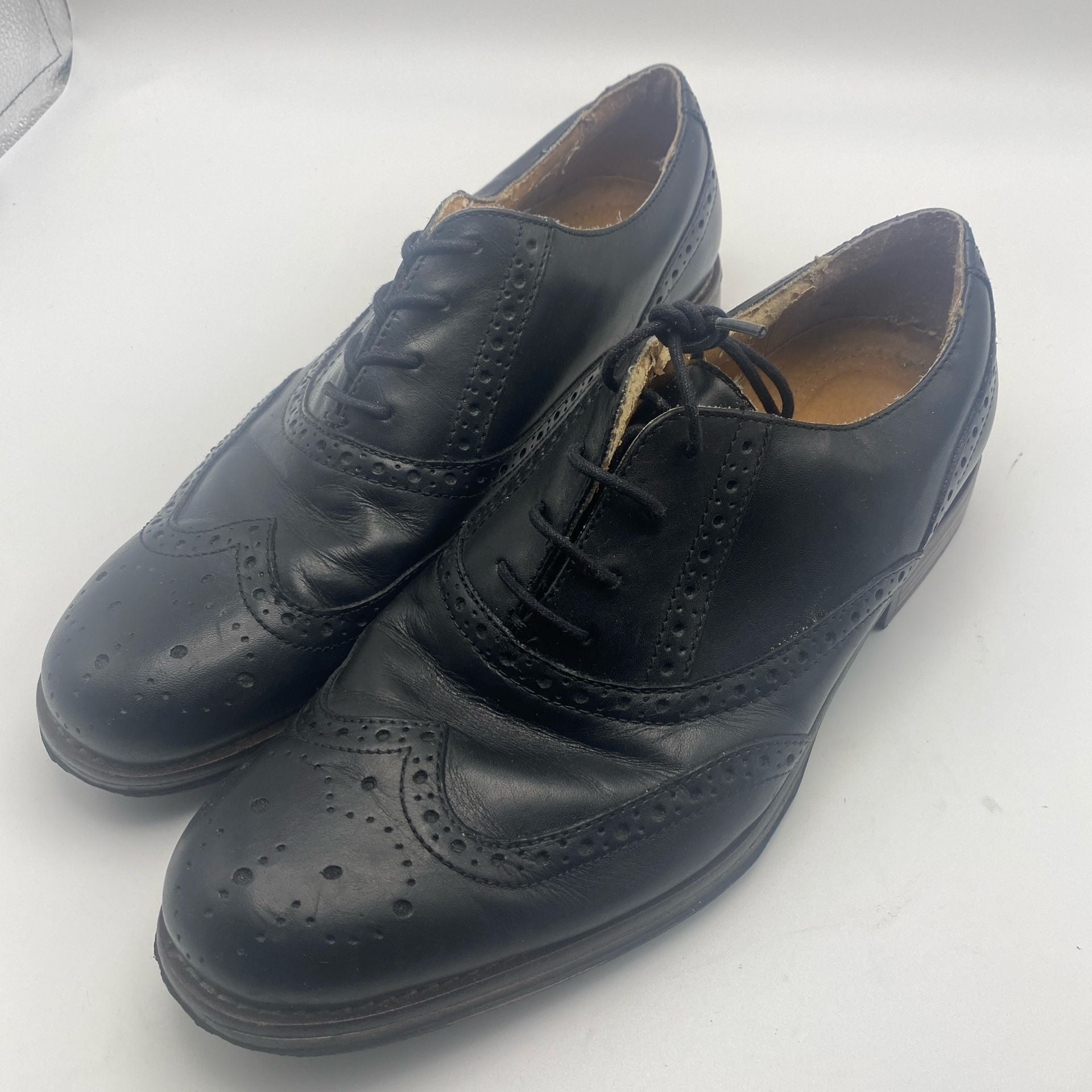 Dockers Wingtip Oxford Shoes Black Leather 3