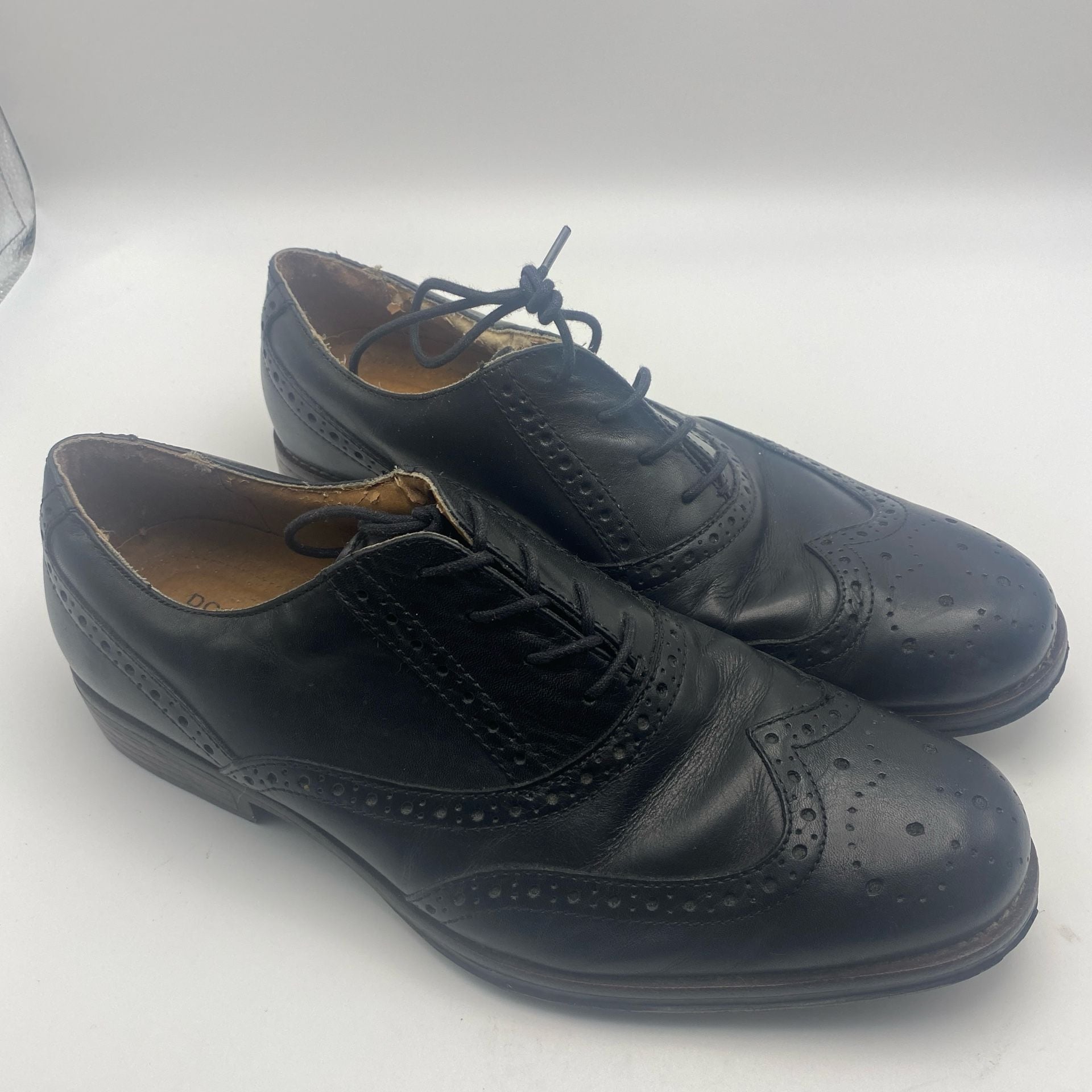 Dockers Wingtip Oxford Shoes Black Leather 4