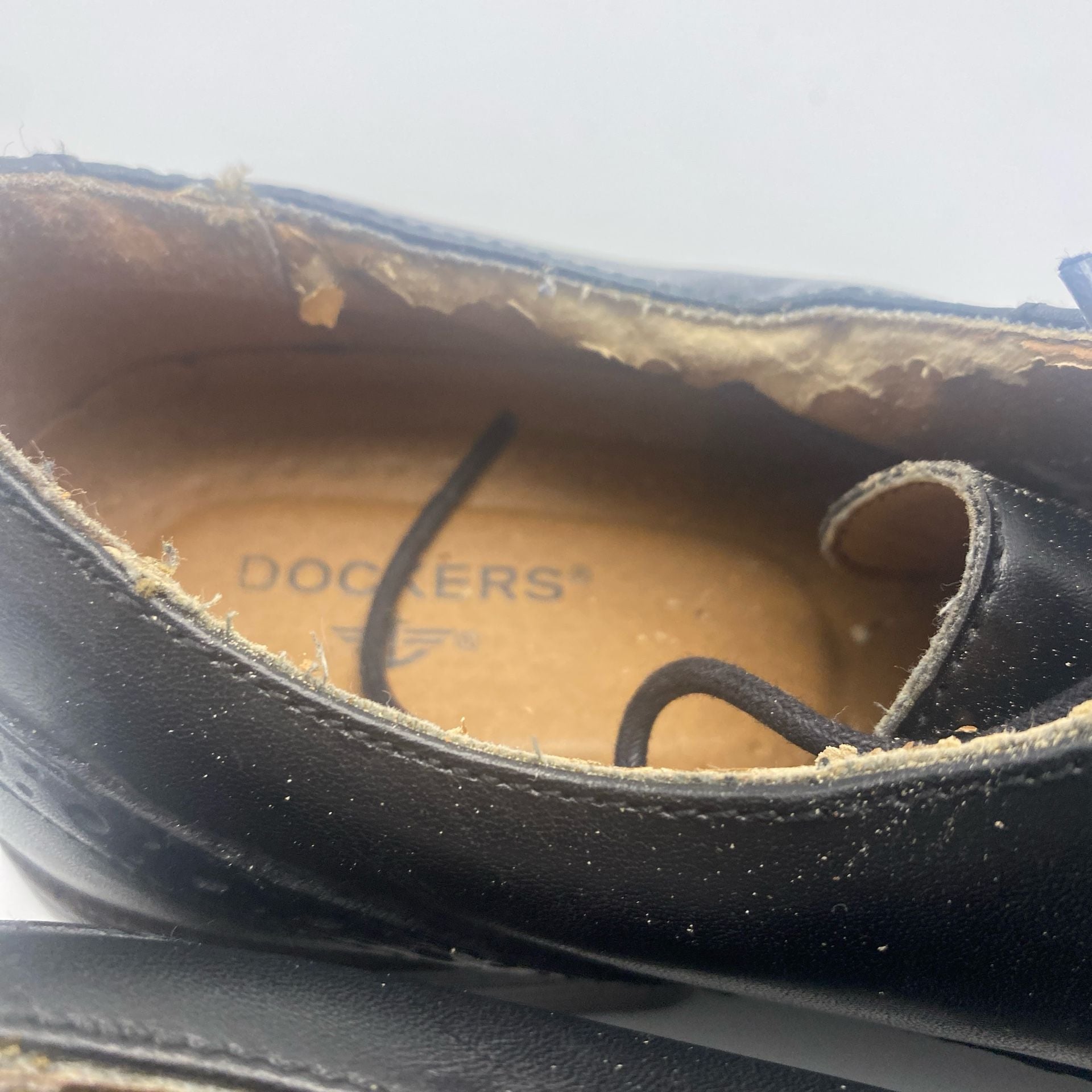 Dockers Wingtip Oxford Shoes Black Leather 5