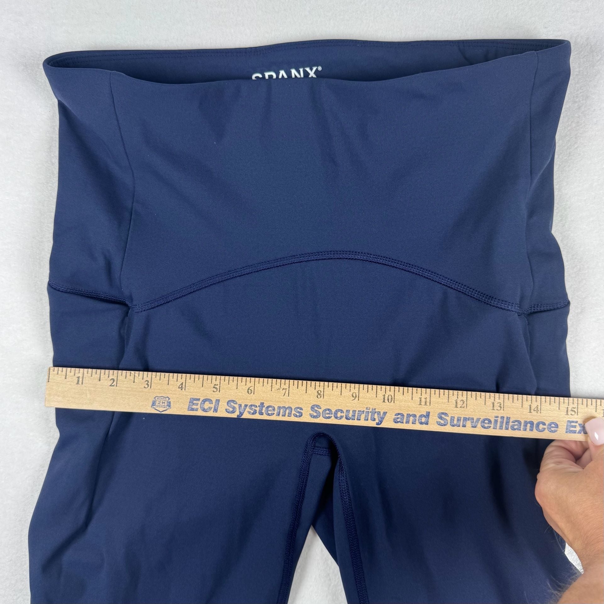 Spanxshape Booty Boost 7/8 Leggings Size 4 Blue High Waisted Athletic Leggings 6