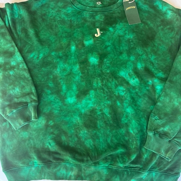Jameson Green Tie Dye Crewneck Sweatshirt XXL