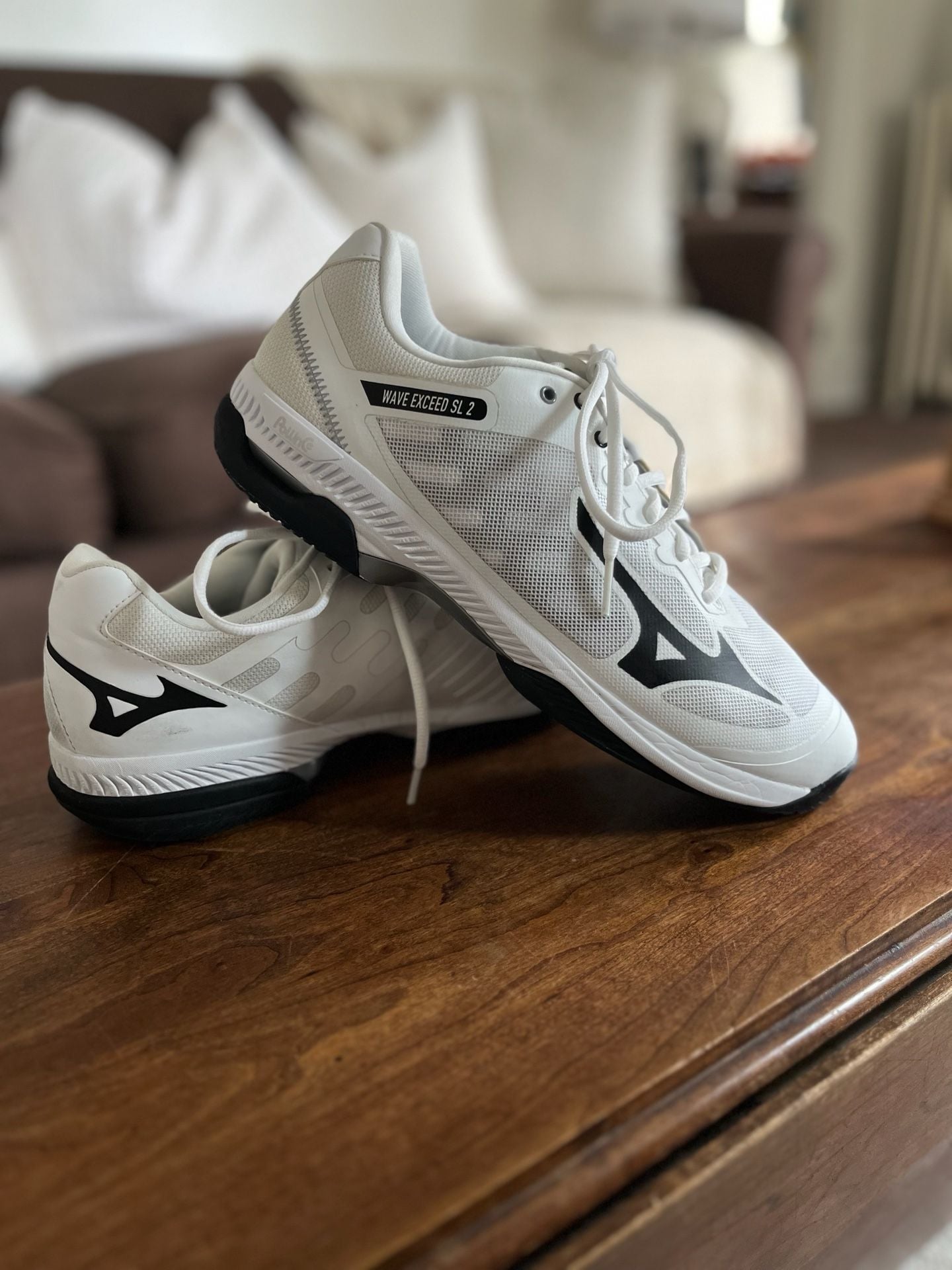 Mizuno Wave Exceed SL 2 Tennis Shoes White Black 8