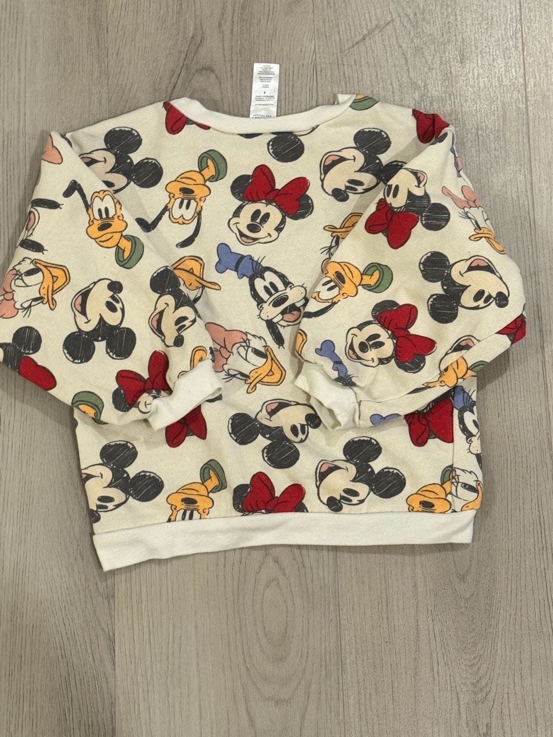 Disney Mickey Mouse & Friends Sweatshirt Size 4 All Over Print 4