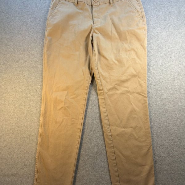 Eddie Bauer Legendwash Stretch Boyfriend Slim Chinos Women's Size 8 Khaki Tan