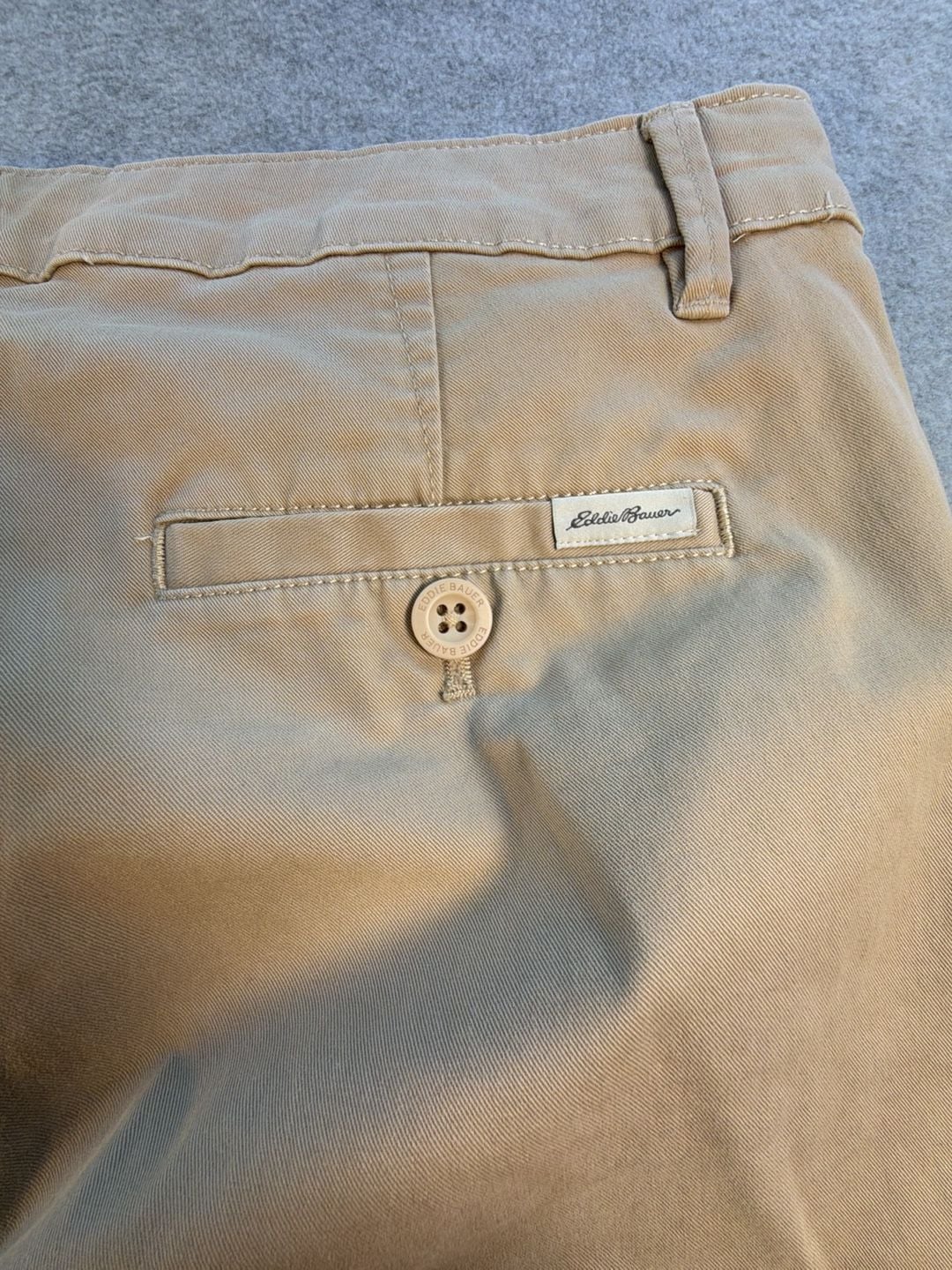 Eddie Bauer Legendwash Stretch Boyfriend Slim Chinos Women's Size 8 Khaki Tan 9