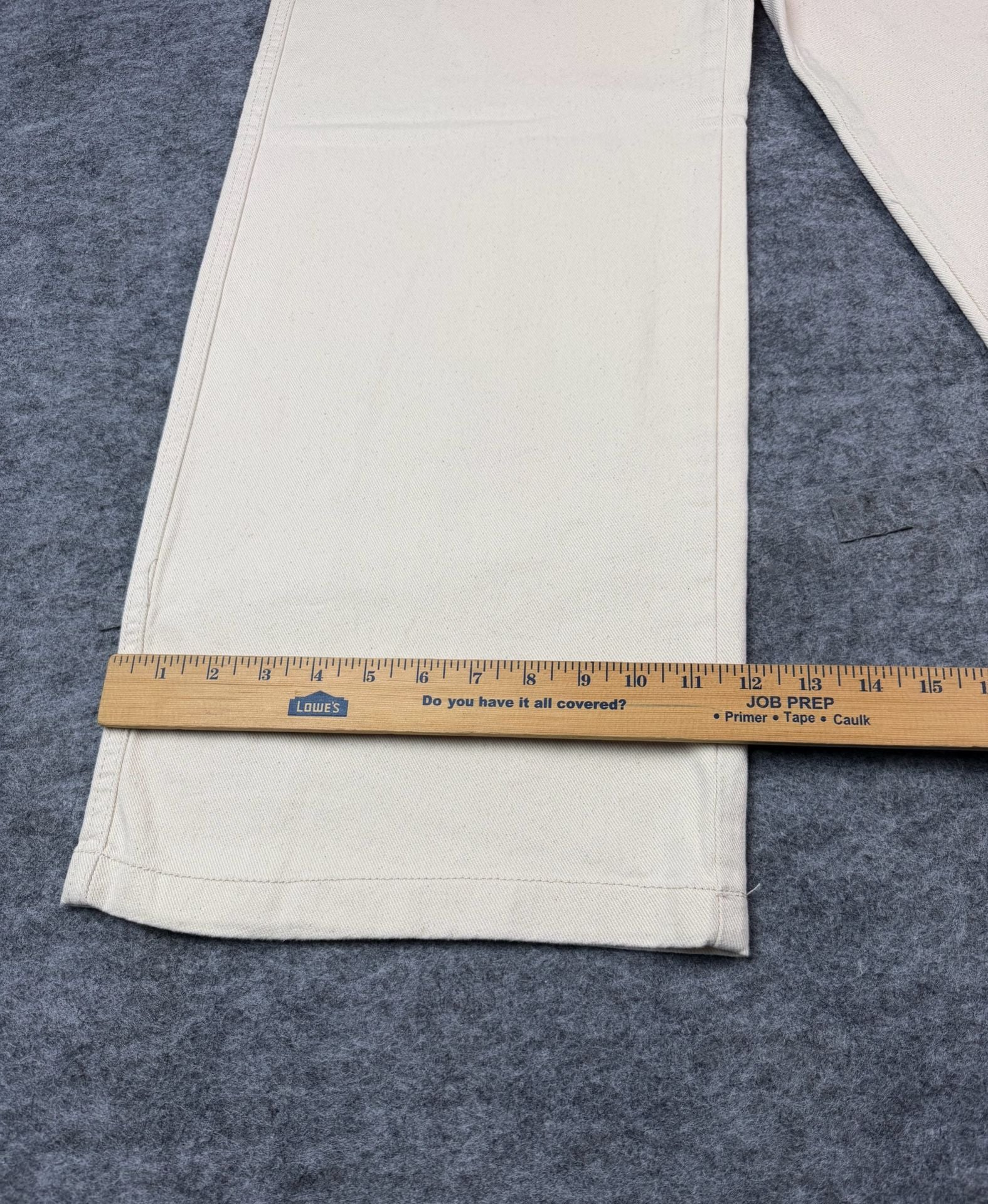 Koton High-Rise Wide-Leg Jeans Cream Button-Front W30 L32 10