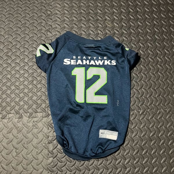 Pets First Seattle Seahawks #12 NFL Dog Jersey