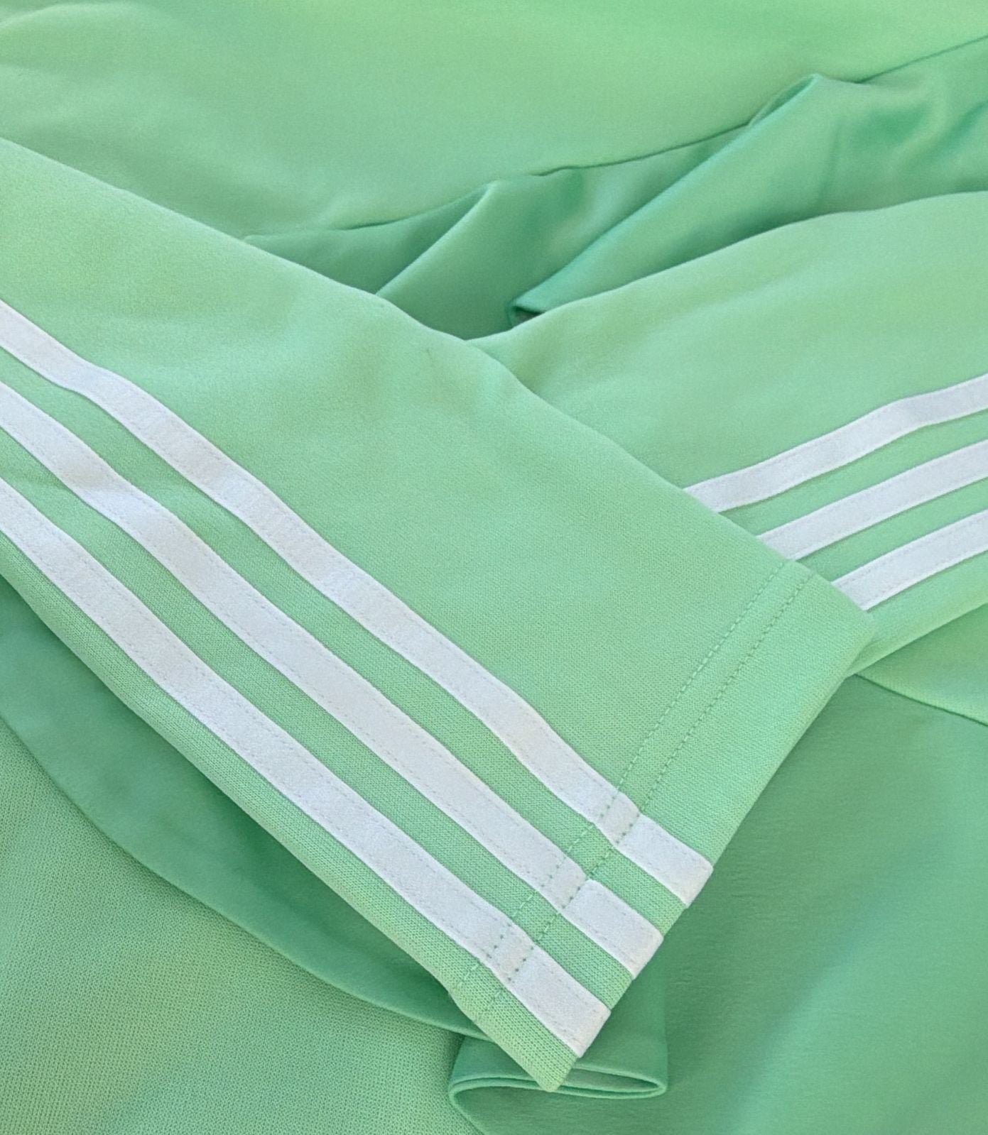 adidas Originals x J KOO Asymmetric Ruffle Dress Glory Mint FT9900 New S: Medium 6