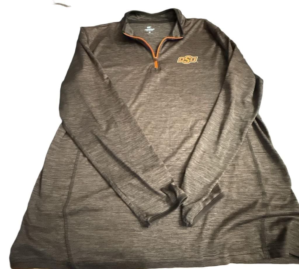 Officially Licensed Oklahoma State Cowboys Kids' Pullover - Lightweight, Quarter-Zip, 50+ UPF, Embroidered Logo – Garb, 1