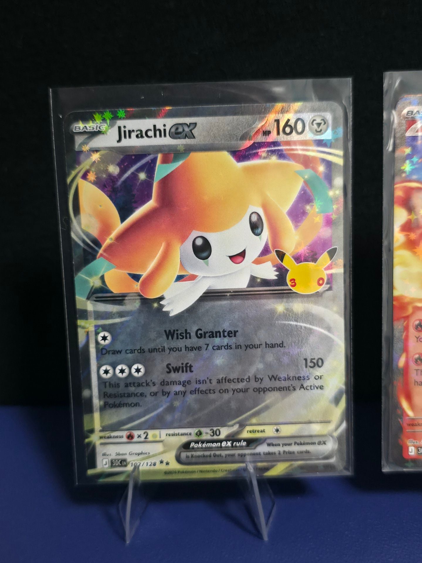 Pokemon 30th Celebration Jirachi Ex Fuecoco Ex Salamence Ex Holo Cards Set 2