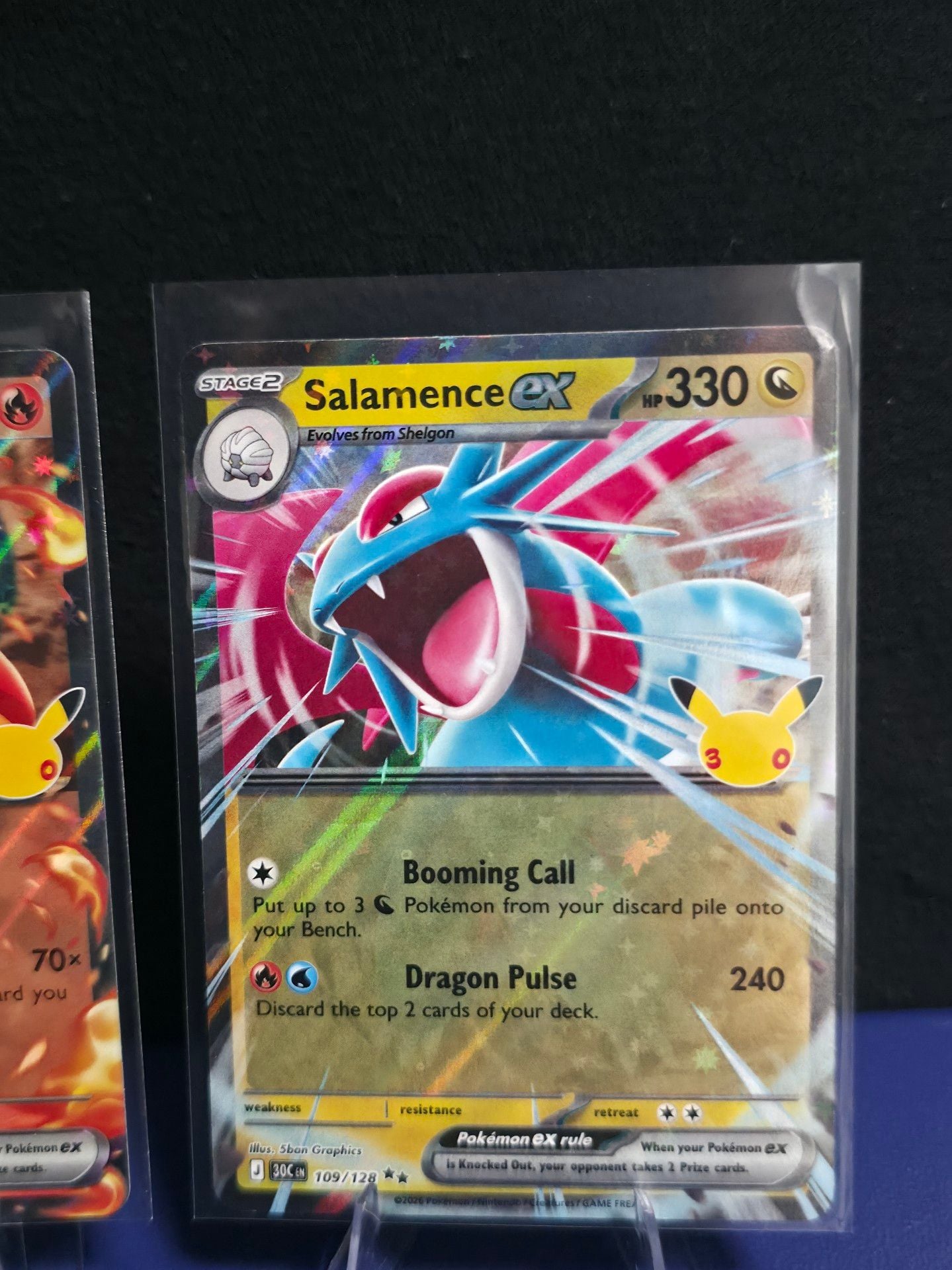 Pokemon 30th Celebration Jirachi Ex Fuecoco Ex Salamence Ex Holo Cards Set 4