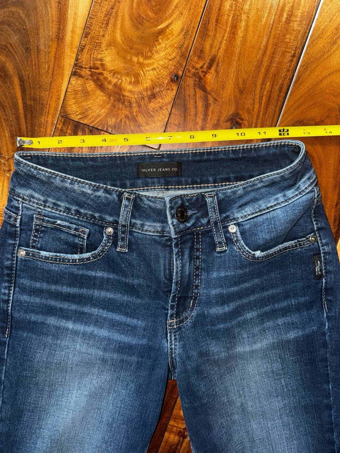 Silver Jeans Co. Suki Slim Boot Jeans Size 26x33 Dark Wash Denim 3
