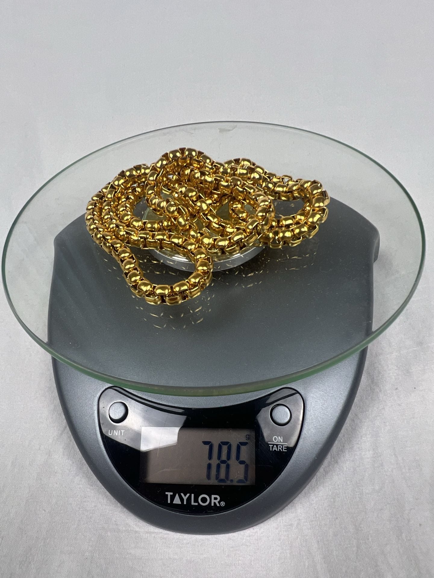 ChainsHouse Gold Tone Link Chain Necklace 28 Inches 4