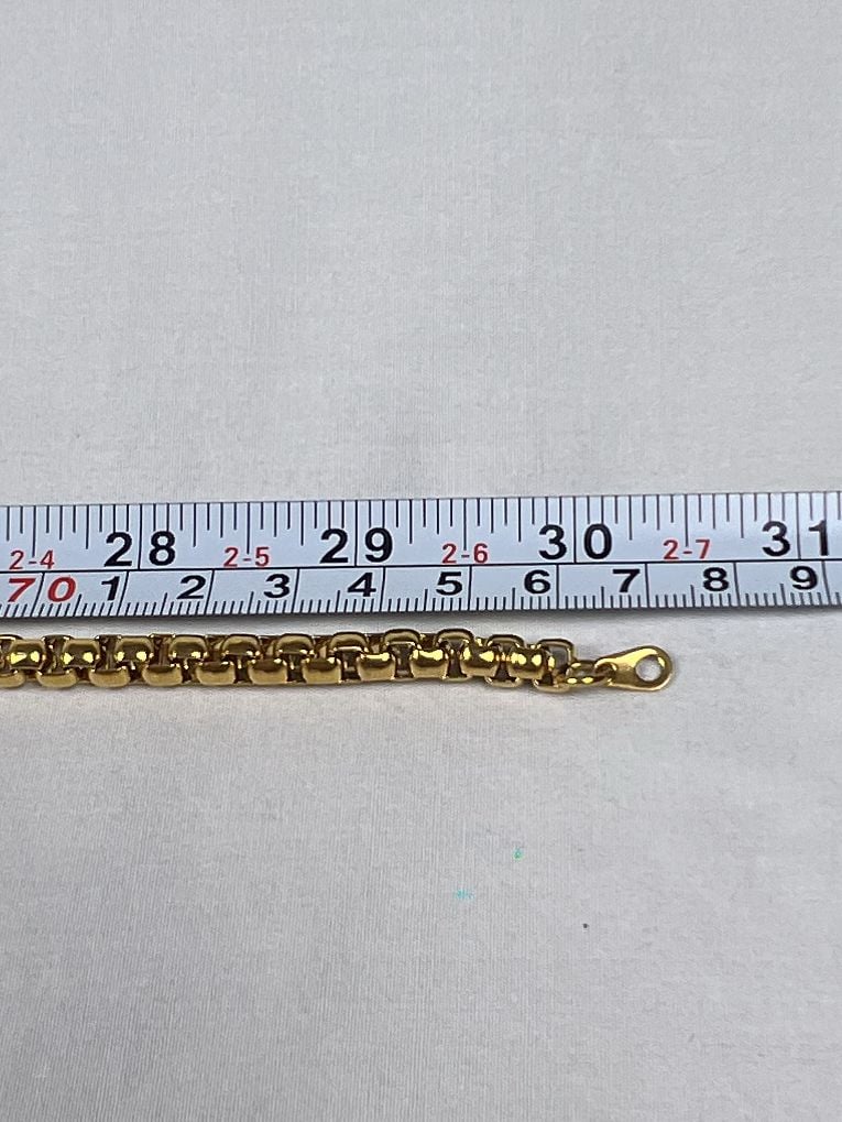 ChainsHouse Gold Tone Link Chain Necklace 28 Inches 5