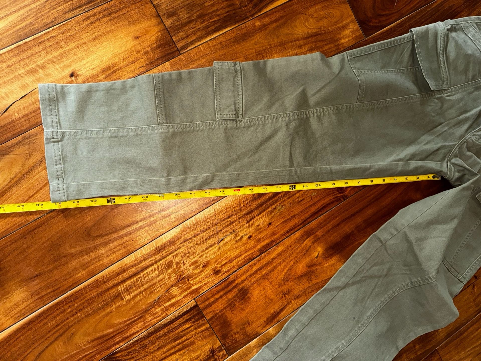 H&M Cargo Pants Size 4 Green Utility Workwear 7