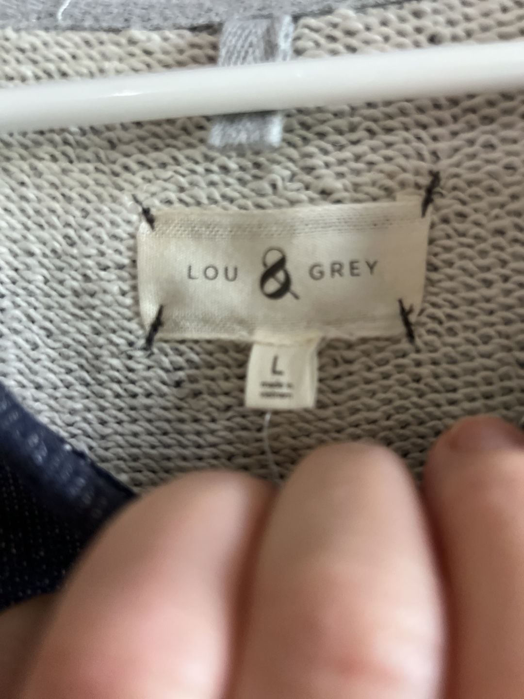 NWT Lou & Grey Sweater Dress Blue Long Sleeve Boho Oversized Fit Size L 7