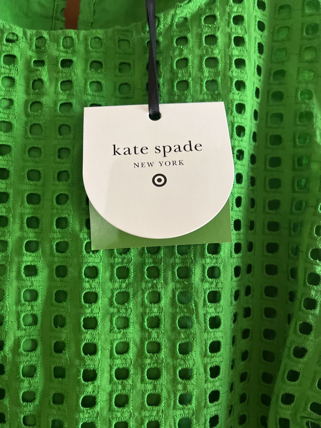NWT Kate Spade New York Green Eyelet Tank Top Size 1X 3
