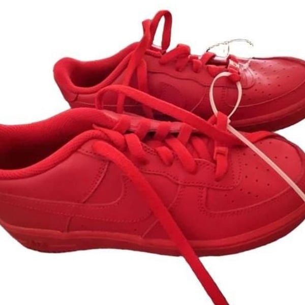Nike Air Force 1 Low Boys Size 6Y Red Triple Red Sneakers