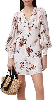 All Saints Auden Dress Size US 2 Unity Ecru White Floral Mini Dress 6