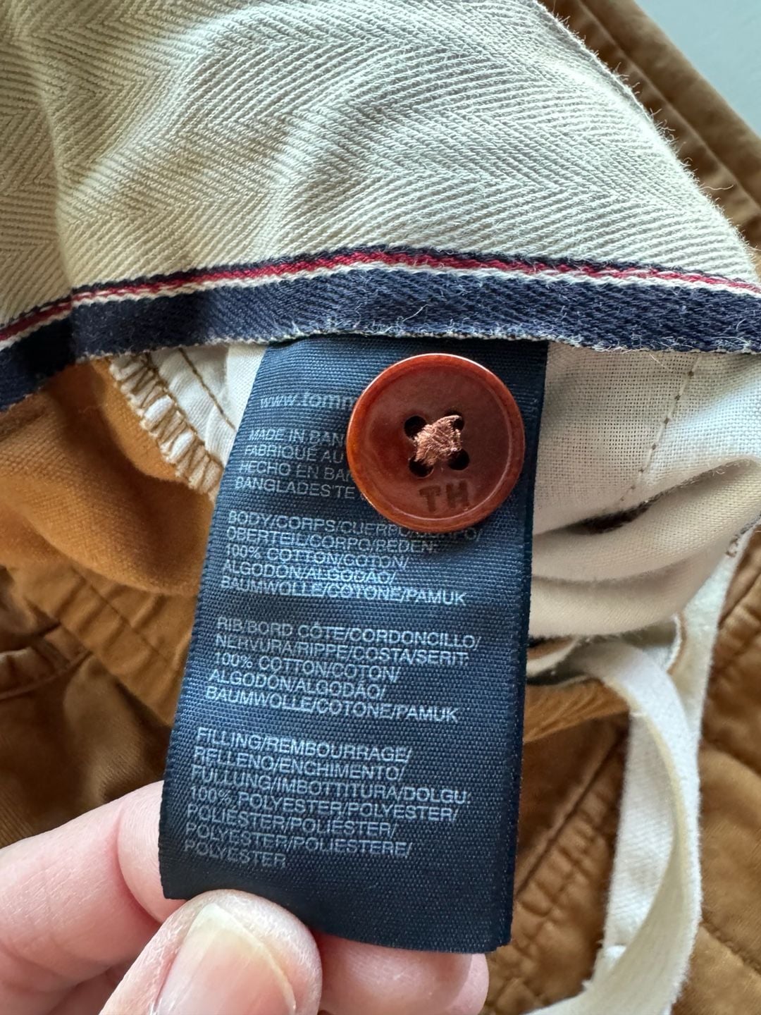 Tommy Hilfiger Utility Pants Brown Drawstring Waist Joggers 8