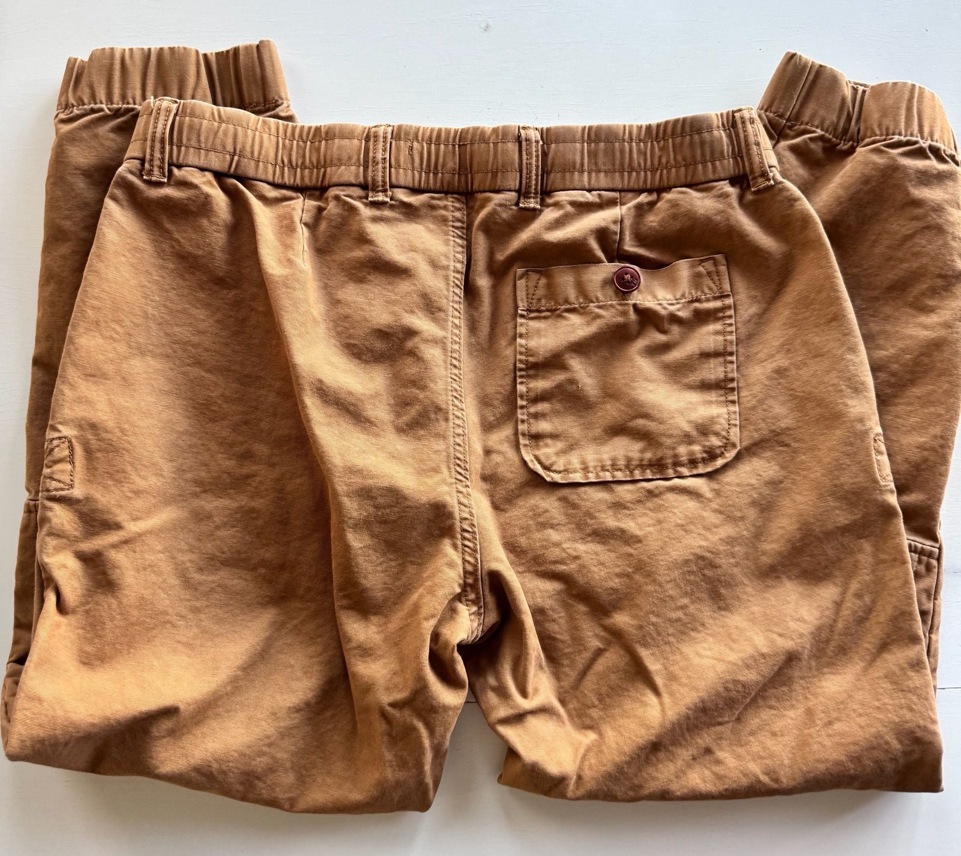 Tommy Hilfiger Utility Pants Brown Drawstring Waist Joggers 9
