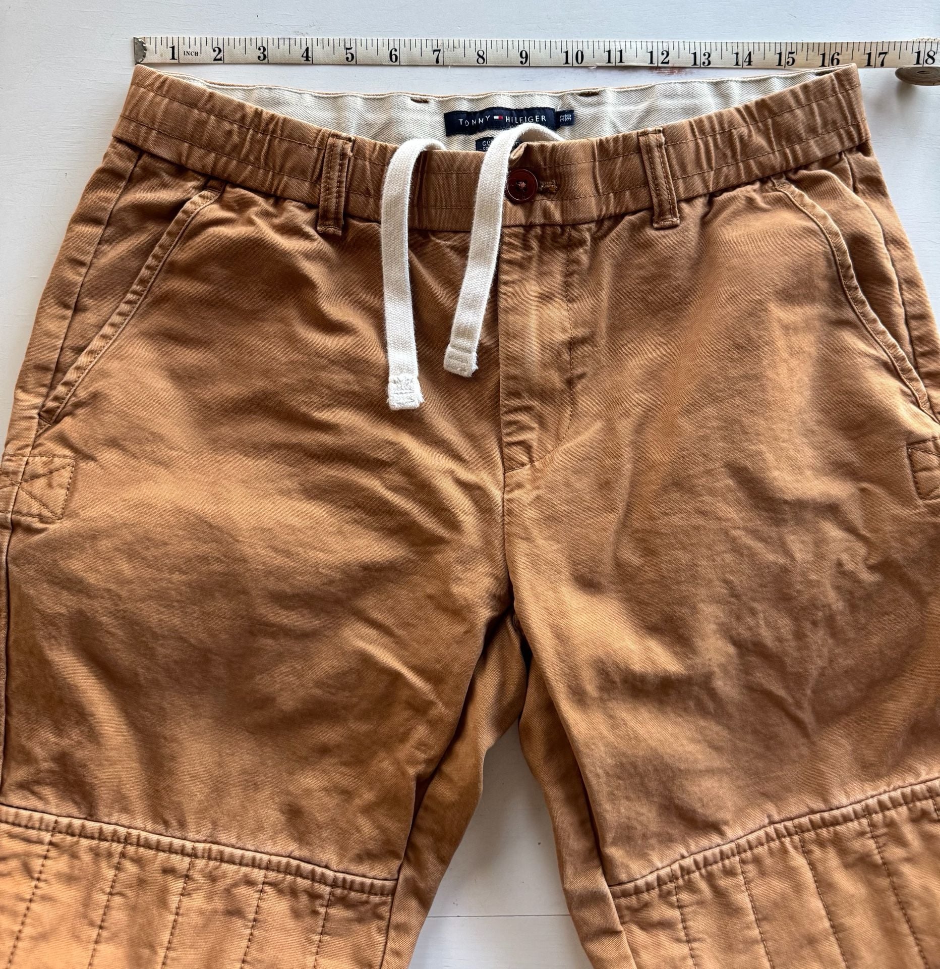 Tommy Hilfiger Utility Pants Brown Drawstring Waist Joggers 10