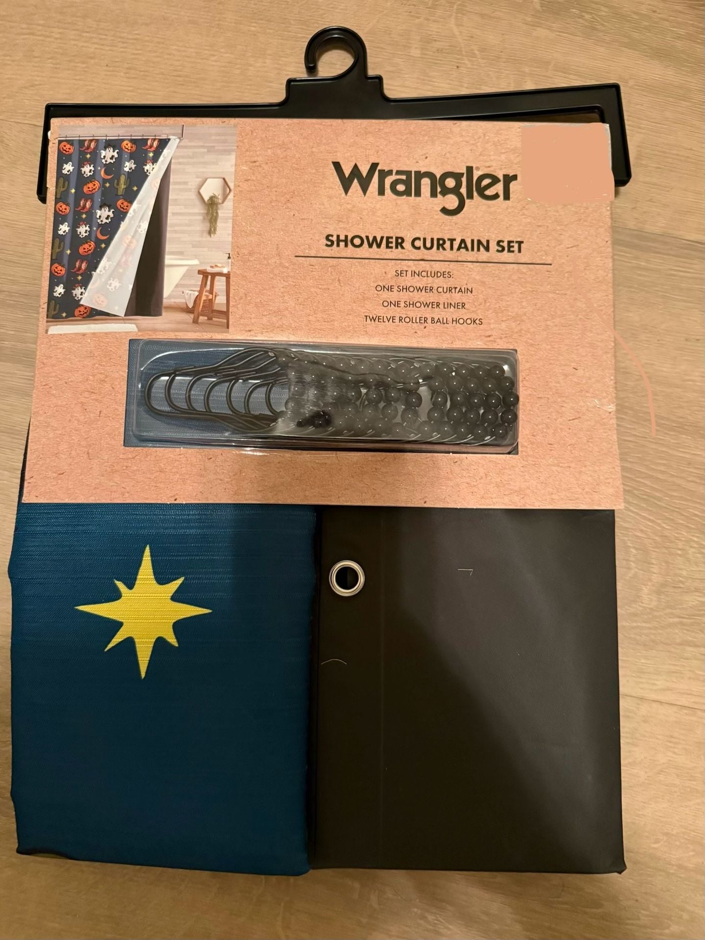Wrangler Shower Curtain Set Size 72x72 1