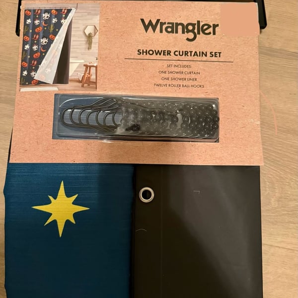 Wrangler Shower Curtain Set Size 72x72