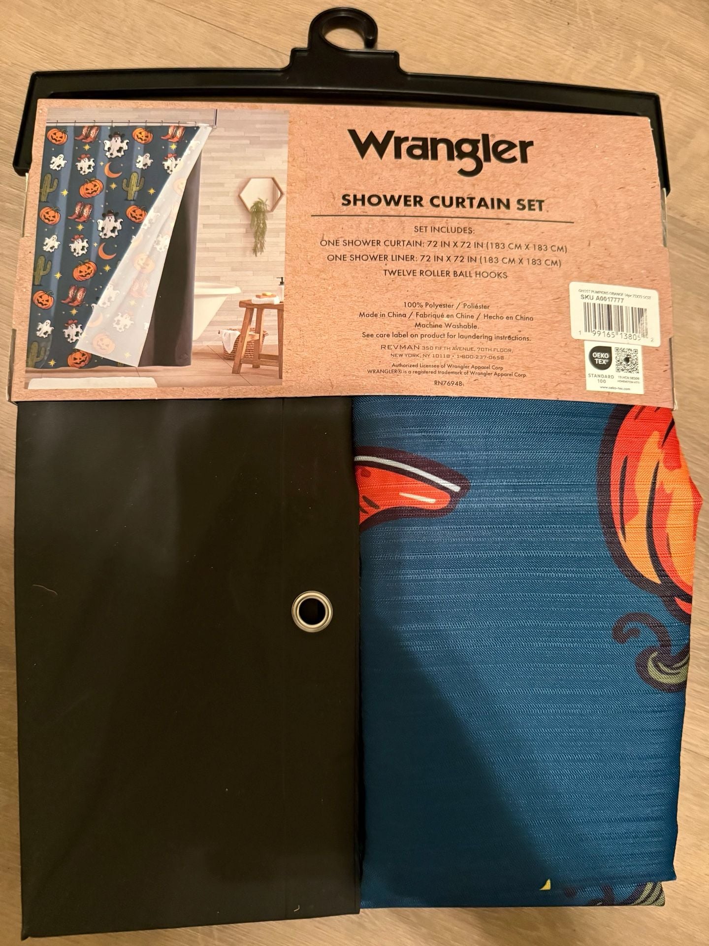 Wrangler Shower Curtain Set Size 72x72 3