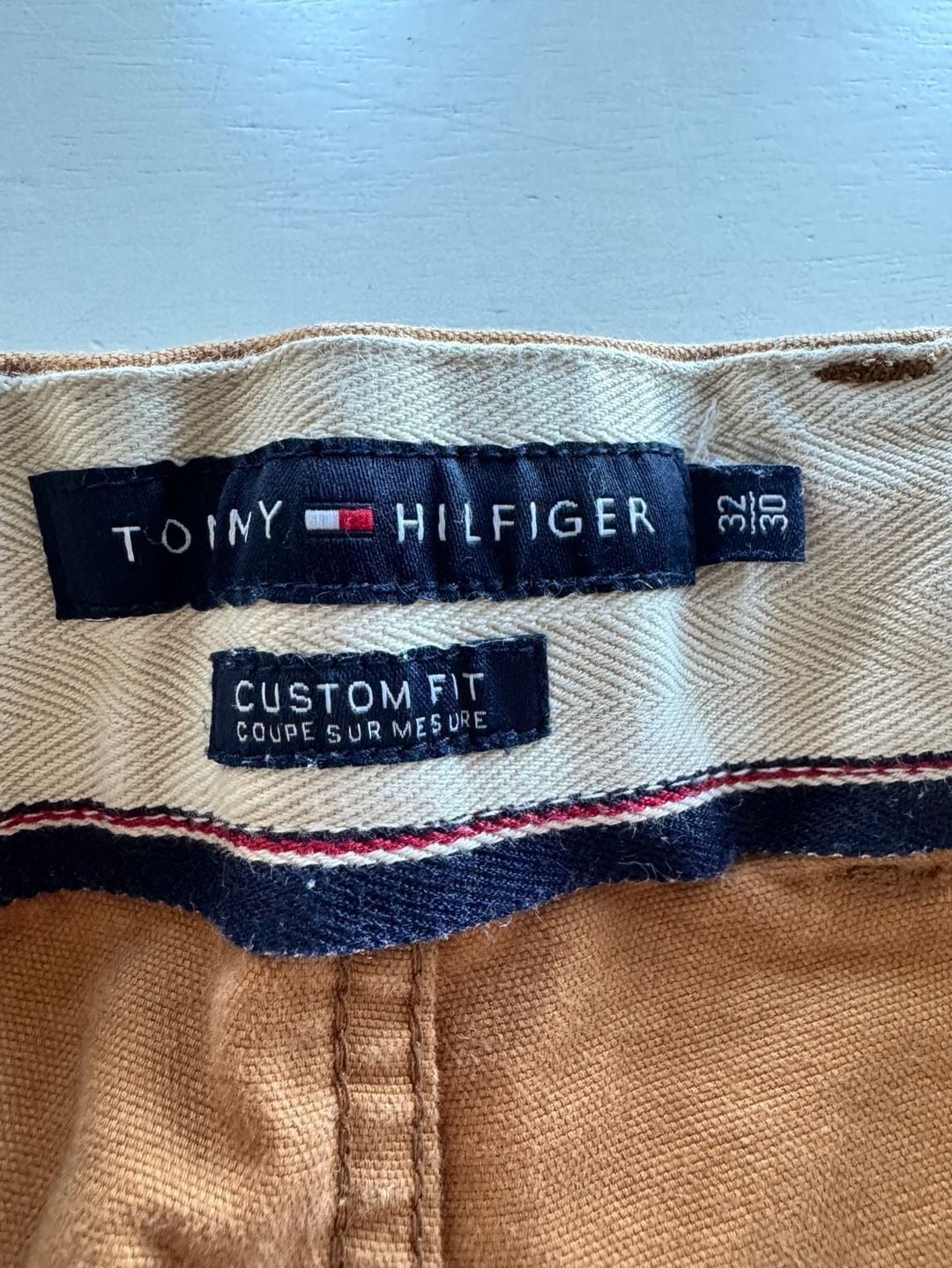 Tommy Hilfiger Utility Pants Brown Drawstring Waist Joggers 7