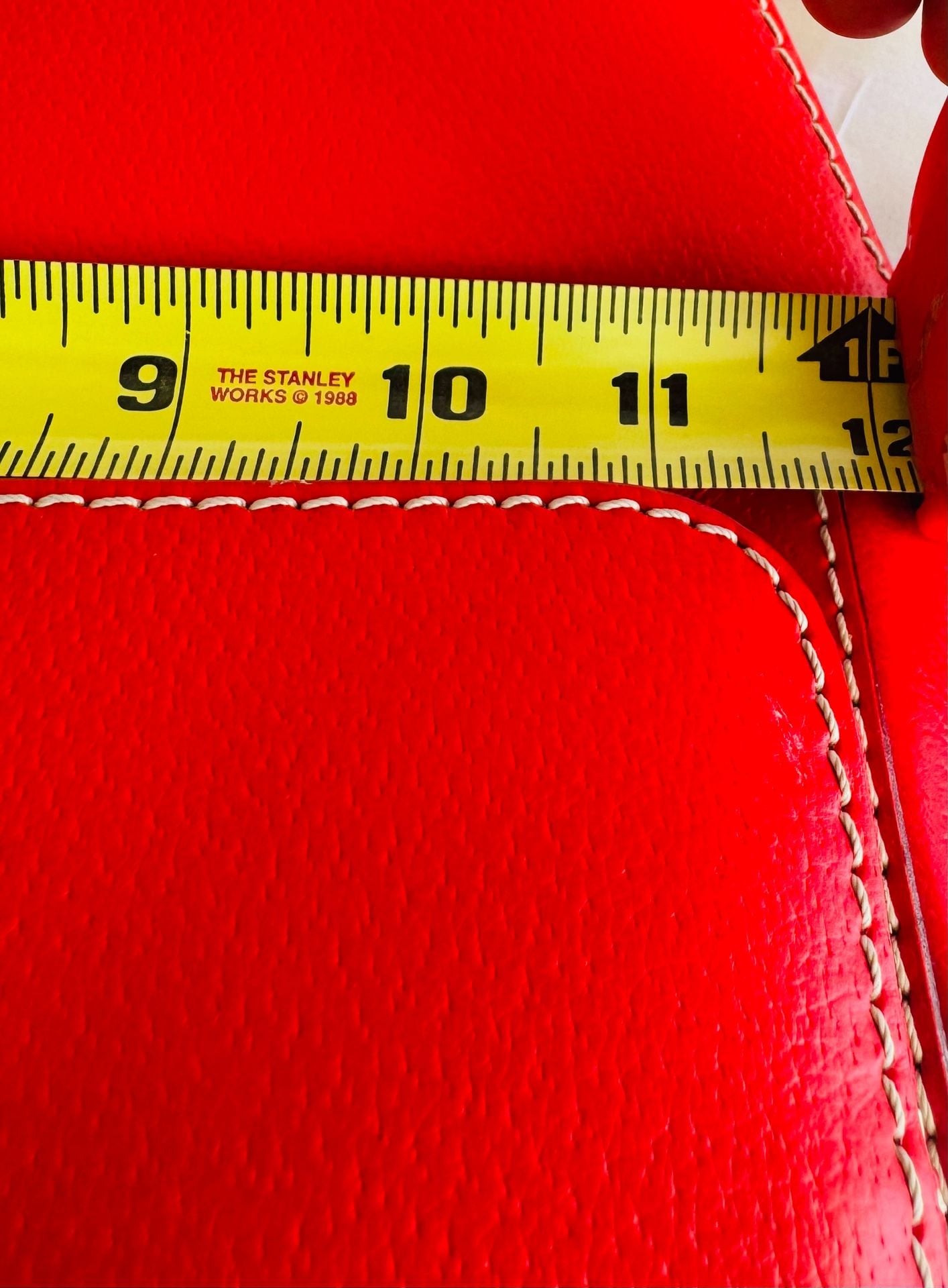 Kate Spade New York Red Leather Top Handle Satchel Bag 5